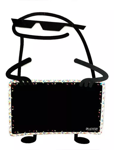 Kit Painéis festa decoração Lousas Faixa Flork Meme EVA - piffer