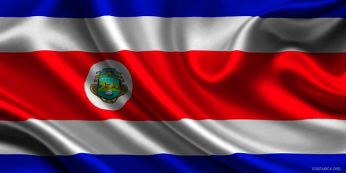 Bandera Costa Rica 1,50mt X90cm
