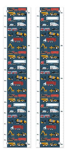 Tabla Crecimiento Para Habitacion De Niños, Trenes Y Autos