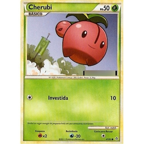 Cherubi - Pokémon Planta Comum - 47/95 - Pokemon Card Game