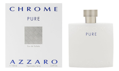 Perfume Azzaro Chrome Pure Eau De Toilette 100 Ml Para Hombr
