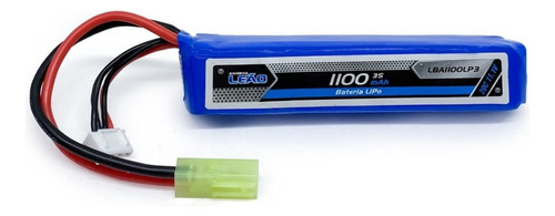 Bateria Airsoft Lipo 3s 11,1v 1100mah 20/40c Leão Nano Gens
