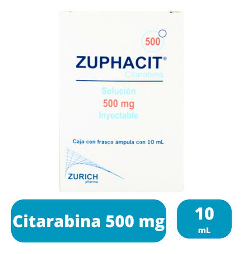 Citarabina Zuphacit 500 Mg/ 10 Ml Solucion Inyectable 10 Ml