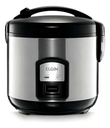 Panela Elétrica De Arroz A Vapor 400w 5 Xícaras Ou 1l Elgin Cor Cinza/Preto 127V