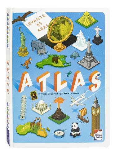 Levante & Descubra: Atlas, De Autumn Publishing. Editora Happy Books, Capa Dura, Edição 1 Em Português, 2023