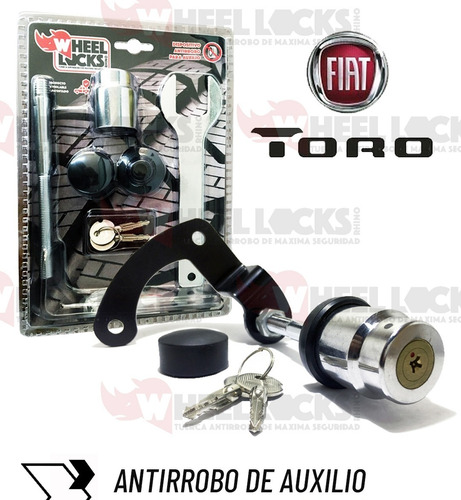 Antirrobo De Auxilio Rhino Wheel Lock P/ Fiat Toro