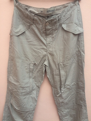Pantalon Cargo Stone Hombre Marron Talle 36 O 46