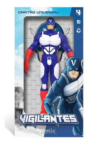 Imagem 2 de 5 de Boneco Articulado Grande Capitão Universal C/ Máscara Menino