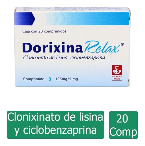 Dorixina Relax 125/5mg Caja Con 20 Comprimidos