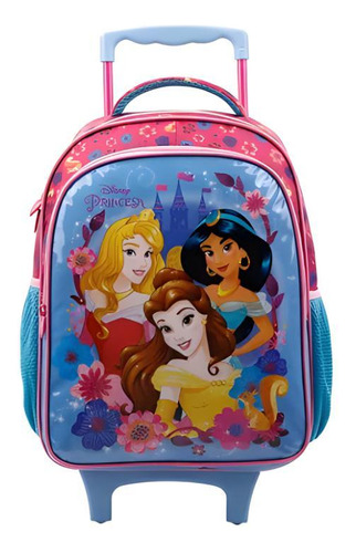 Mochila De Rodinhas Princesas Da Disney Rosa Xeryus Y 11570