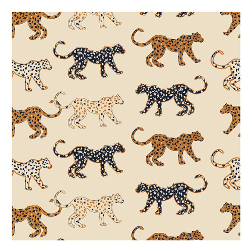Unigoo Papel Pintado Leopardo Fondo Beige Para Pared Diseño