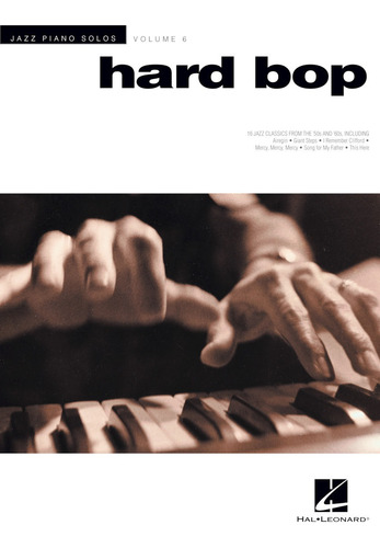 Partitura Piano Hard Bop Digital Oficial 16 Songs Jazz Piano Solos Series Volume 6