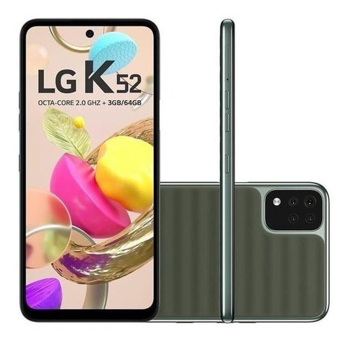 Imagem 2 de 6 de LG K52 (13 Mpx) Dual SIM 64 GB green 3 GB RAM