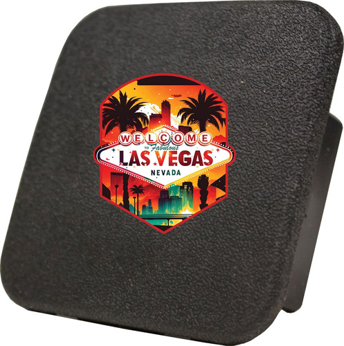 Las Vegas Nevada Design A Souvenir Rubber Trailer Hitch Cove