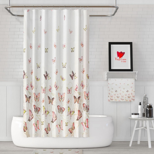 Imagen 2 de 2 de Cortina De Baño Impermeable Antihongos Amalfi