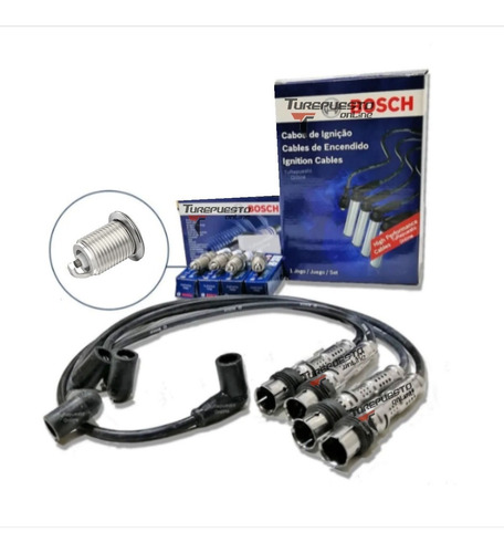 Kit Cables + Bujias Bosch Volkswagen Vw Gol Power 1.6 Y 1.4