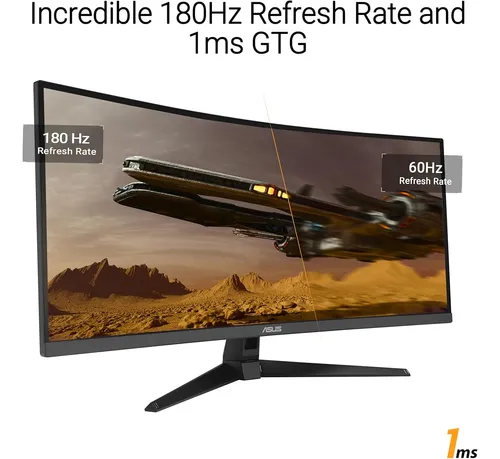 Monitor Curvo Asus Tuf Gaming 34 Qhd 180hz Freesync 1ms