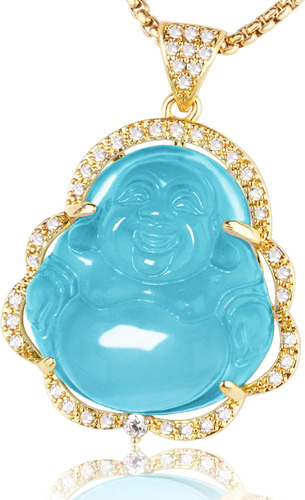 Collar De Buda Que Ríe De Nakobo, Colgante De Buda De Jade Y