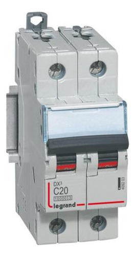 Interruptor Automatico 2p 20a Curva C 15 Ka 409203 Legrand