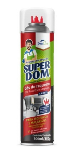 Gás Dom Line De 300ml Para Isqueiros E Maçaricos