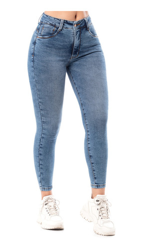 Pantalon Cargo Denim Stretch Squeeze Ingrid Mujer