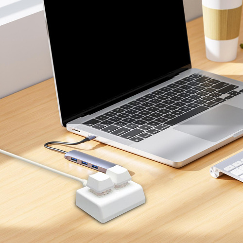 Teclado Usb Para Jogos Com 2 Teclas Teclado Mecânico Branco
