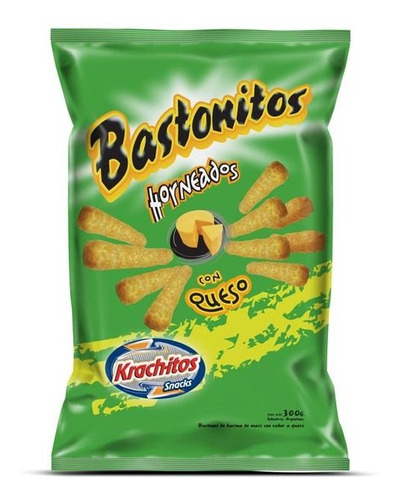 Pack X 3 Unid Bastonitos  Queso 300 Gr Krachitos Snack