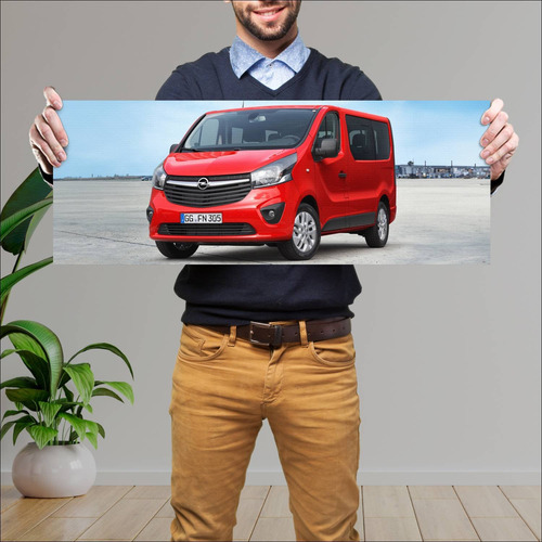 Cuadro 30x80cm Auto 2014 Opel Vivaro Auto 627