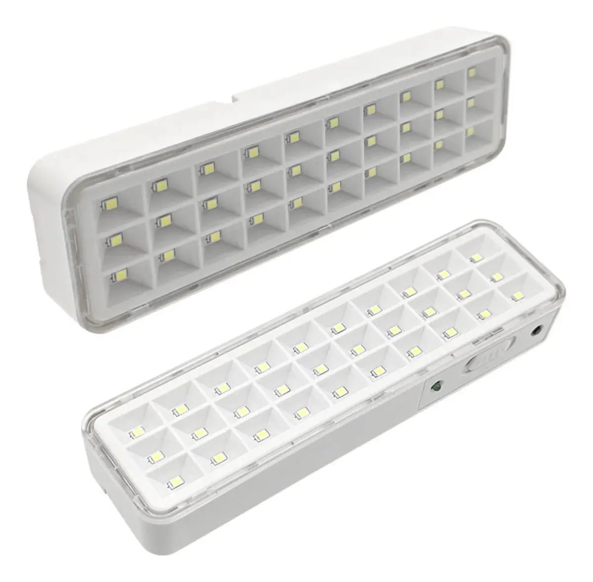 Luminária De Emergência B-max 30 Leds 3w Recarregável 600mah Branco