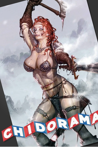 Comic - Die!namite #1 Red Sonja Sexy Variant Zombie