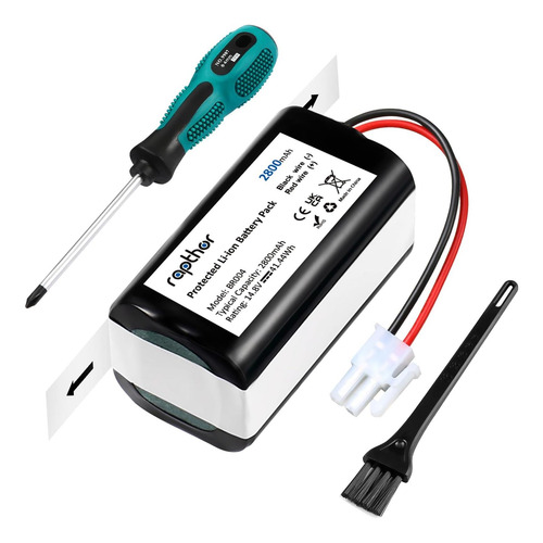 Batería De Reemplazo De 2800 Mah Para El Robot Ilife A4s, La
