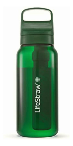 Lifestraw Go Series Botella De Filtro De Agua; 1 L; Verde Color Verde (terrace Green)