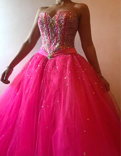 Vestido De 15años Importado.fucsia