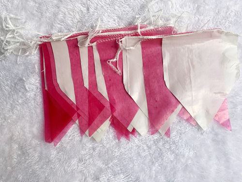 Kit Com 100 Metros Banderinhas Junina Duas Cores Plástica