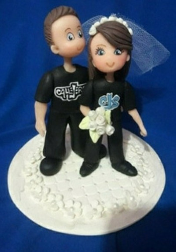 Adorno Torta Bodas, Pareja De Novios Personalizados