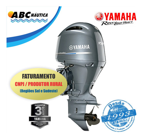 Motor De Popa Yamaha 150hp 4t  Leia Anúncio