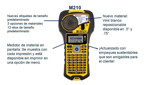 Etiquetadora Brady M210 Incluye Cinta 3/4