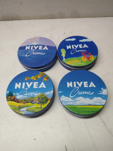 Lote Antiguas Latas Crema Nivea,vacias