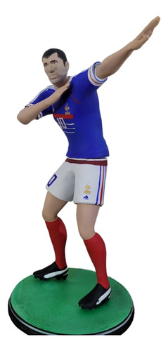 Figura De Futbolista Zidane Con Francia 