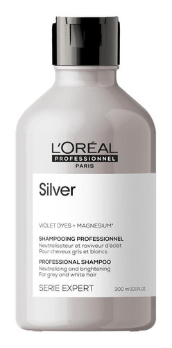 Shampoo Silver Cabellos Canos Y Grises Loreal 300 Ml