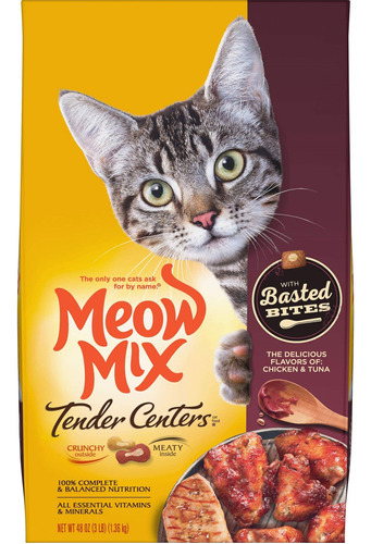 Meow Mix Tender Centers Basted Bites - Alimento Seco Para Ga