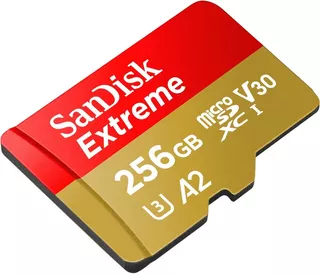 Memoria Micro Sd 256gb Sandisk Extreme U3 V30 A2 4k 160mb/s