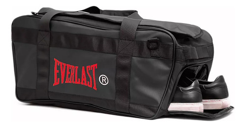 Maleta Mochila Everlast Para Entrenamiento Deportivo Retro Negro