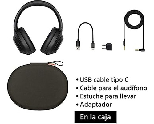 Audífonos Inalámbricos Con Noise Cancelling Wh-1000xm4 Color Black