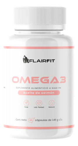 Suplemento Flairfit Omega 3, Formulación Premium 45 Cápsulas