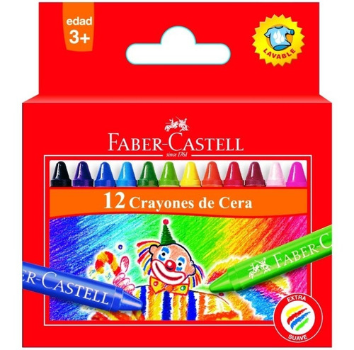 Crayon Escolar Faber Castell X12 Colores