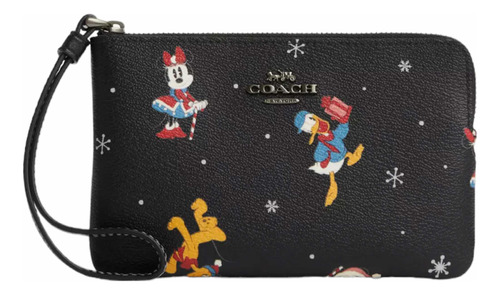 Monedero Muñequera Disney Coach Mickey Holiday Cn031 Orig