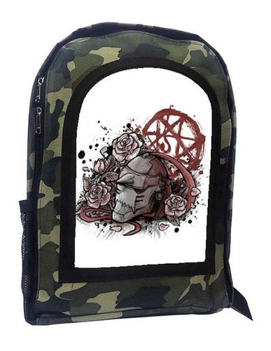 Mochila Camuflada Fullmetal Alchemist Brotherhood A58