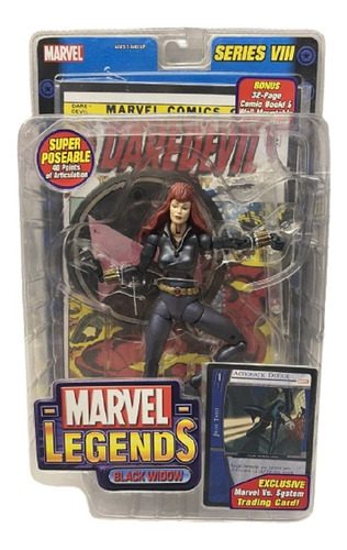 Toybiz Marvel Legends Series 8 2004 Black Widow