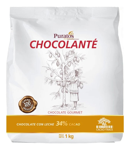 Chocolate Gourmet Con Leche 34% Cacao De 1kg, Marca Puratos